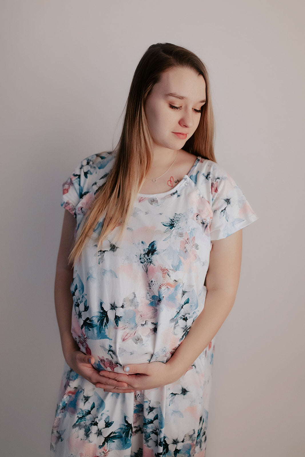 Watercolor Labor and Delivery/Nursing gown